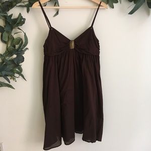 Forever 21 Brown Flowy Tank Dress